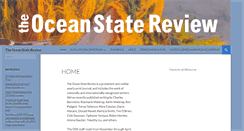 Desktop Screenshot of oceanstatereview.org